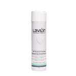 Lavilin anti-dandruff shampoo bottle, 250ml, white with green accents, featuring a sleek design and clear labeling.