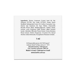 Ingredients list of sports cream sample